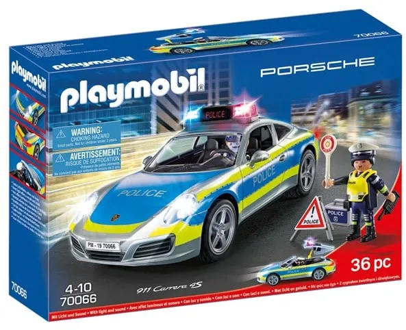 Playmobil Porsche - Porsche 911 Carrera 4S Polis - Vit