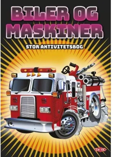 Tactic Bilar och maskiner stor aktivitetsbok (96 s)