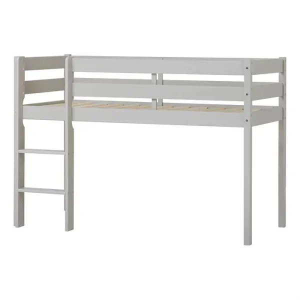 Hoppekids ECO Comfort halvhög säng 90x200 cm - Dove Grey