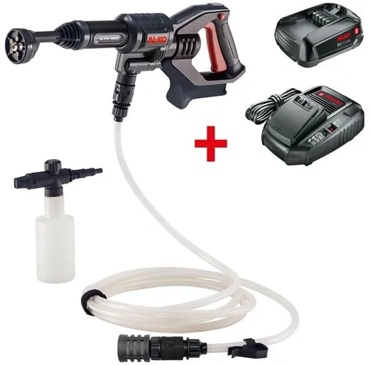 AL-KO Högtryckstvätt Batteritvätt PW 1850 18 V inkl. batteri och laddare