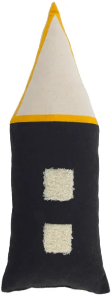 LAFORMA Nisi kudde - beige och svart bomull (35x13)