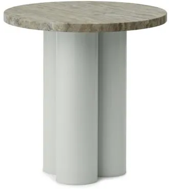 Normann Copenhagen Dit Sidobord Ljusgrön/Travertine Silver
