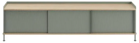 Muuto Enfold Sidebord 186x45 Ek/Dusty Green