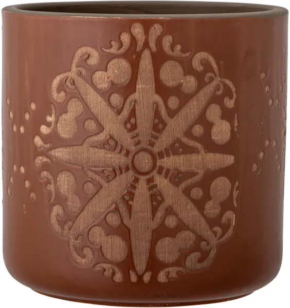 BLOOMINGVILLE Safio Dekorationskruka, Brun, Terrakotta